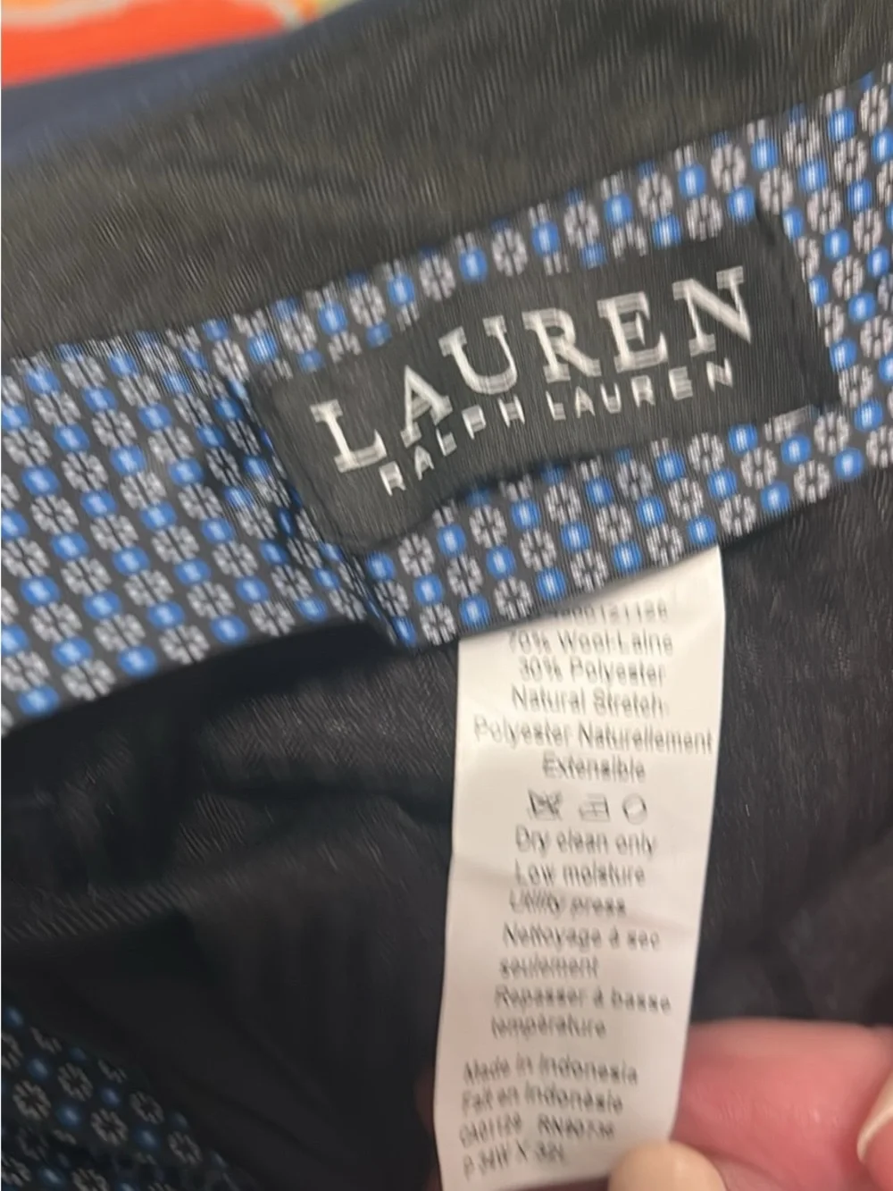 Lauren Ralph Lauren Men's Navy Two-Button Blazer 42R